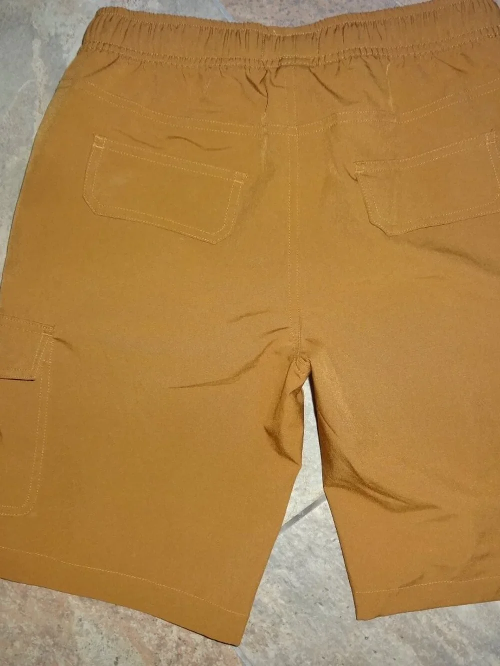 Lot 2 Shorts boy 14 quick dry type=adjustable Tony Hawk Khaki Cargo+Weatherproof